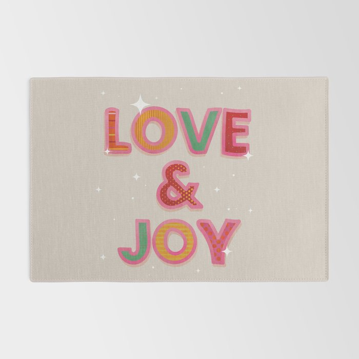LOVE & JOY Festive Letters Rug Gallery Image 2