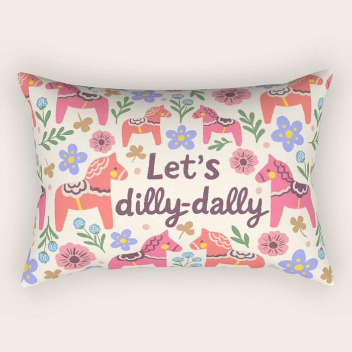 Let us dilly-dally Rectangular Pillow Gallery Image 2