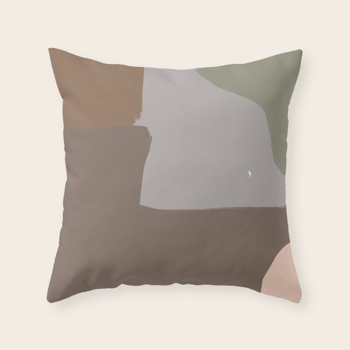 In Between Forms Throw Pillow Gallery Image 1