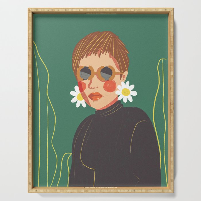 Daisy girl Serving Tray Gallery Image 1