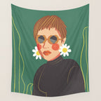 Daisy girl Wall Tapestry Gallery Image 4