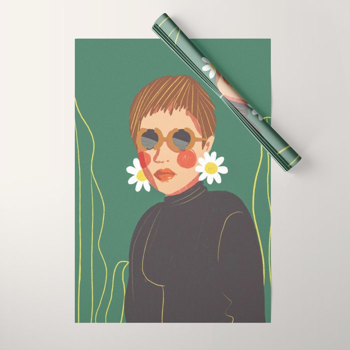 Daisy girl Wrapping Paper Gallery Image 1