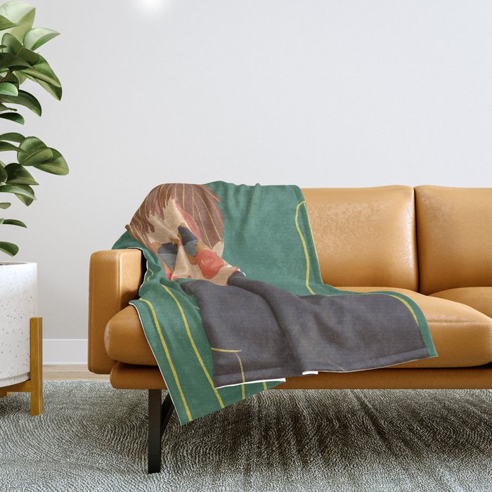 Daisy girl Throw Blanket Gallery Image 1