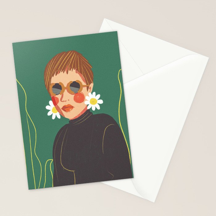 Daisy girl Stationery Card Gallery Image 2