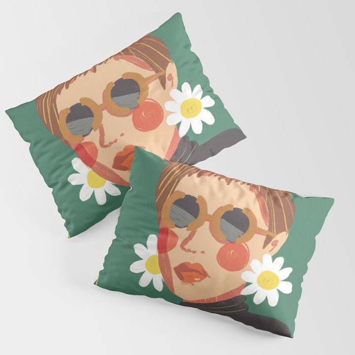 Daisy girl Pillow Sham Gallery Image 1