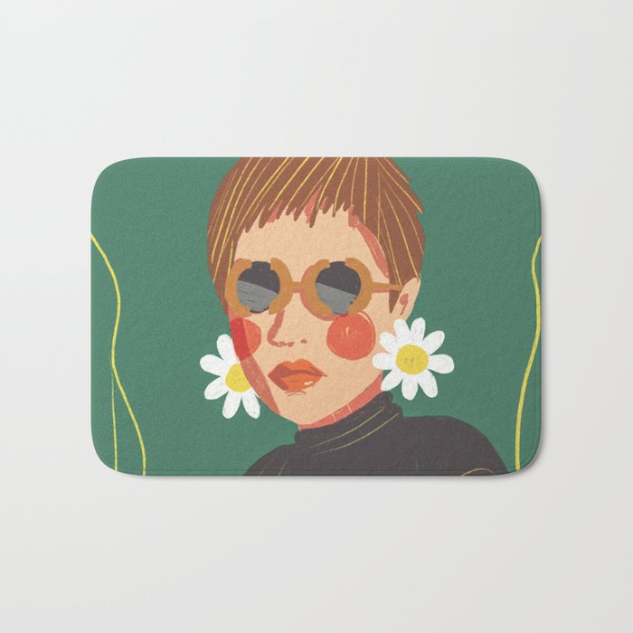Daisy girl Bath Mat Gallery Image 1