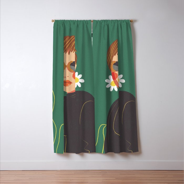Daisy girl Window Curtain Gallery Image 3
