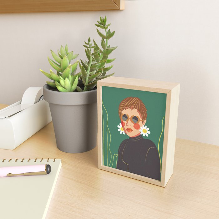 Daisy girl Mini Art Print Gallery Image 2