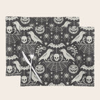 All Hallows' Eve - Black Ivory Halloween Placemat Gallery Image 1
