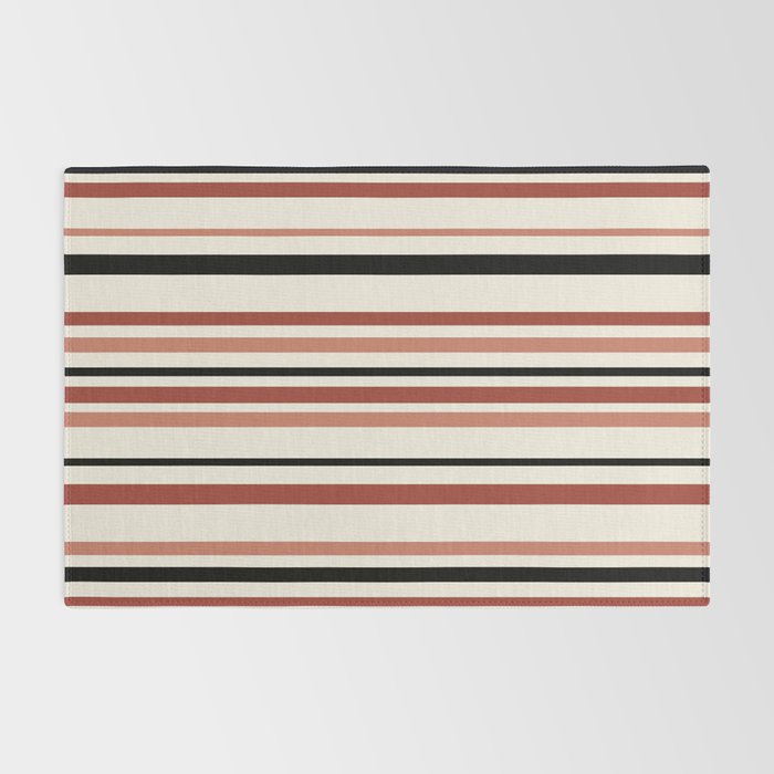 Classic Stripes XI - Neutral Pink Rug Gallery Image 2