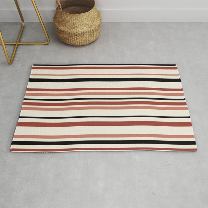 Classic Stripes XI - Neutral Pink Rug Gallery Image 1