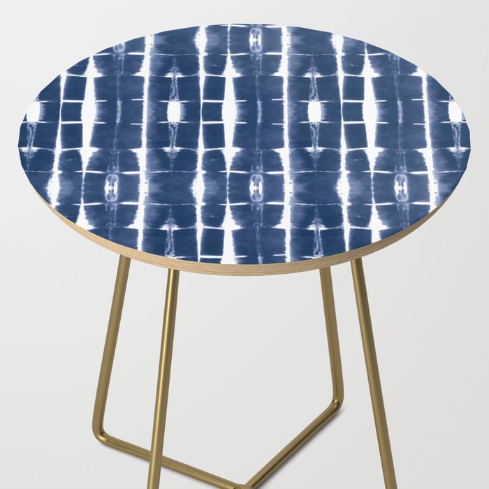 Shibori Stripes 3 Indigo Blue Side Table Gallery Image 2