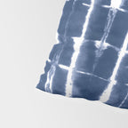 Shibori Stripes 3 Indigo Blue Pillow Sham Gallery Image 4