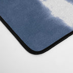 Shibori Stripes 3 Indigo Blue Desk Mat Gallery Image 4