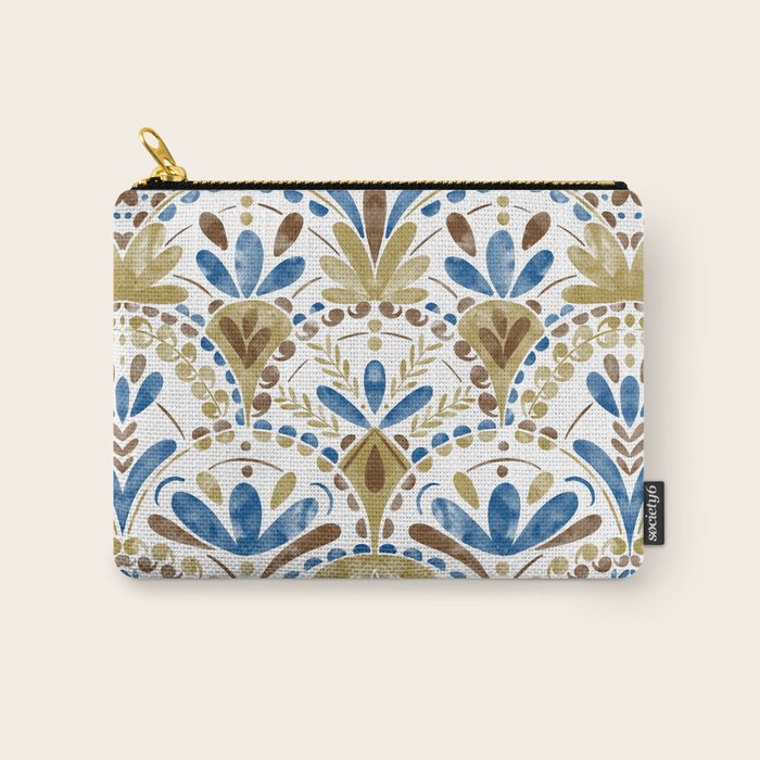 Whimsical Botanical Tile Carry All Pouch Gallery Image 1