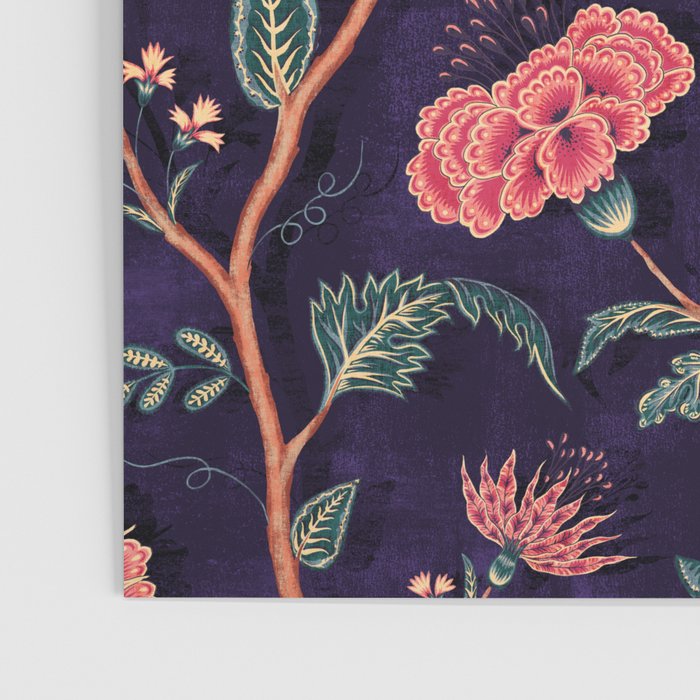 Indienne Vine - Deep Coral  Poster Gallery Image 3