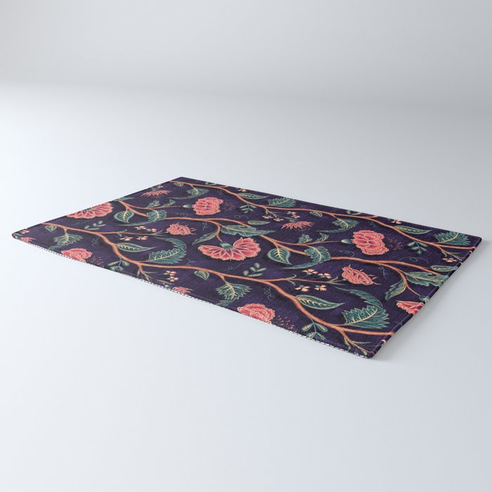 Indienne Vine - Deep Coral  Rug Gallery Image 3