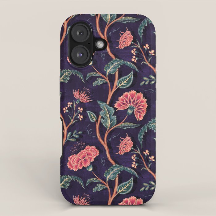Indienne Vine - Deep Coral  iPhone Case Gallery Image 1