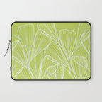 Minimal Modern Green Tropical Abstract Laptop Sleeve Gallery Image 1