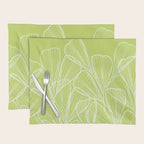 Minimal Modern Green Tropical Abstract Placemat Gallery Image 1