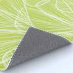 Minimal Modern Green Tropical Abstract Rug Gallery Image 4