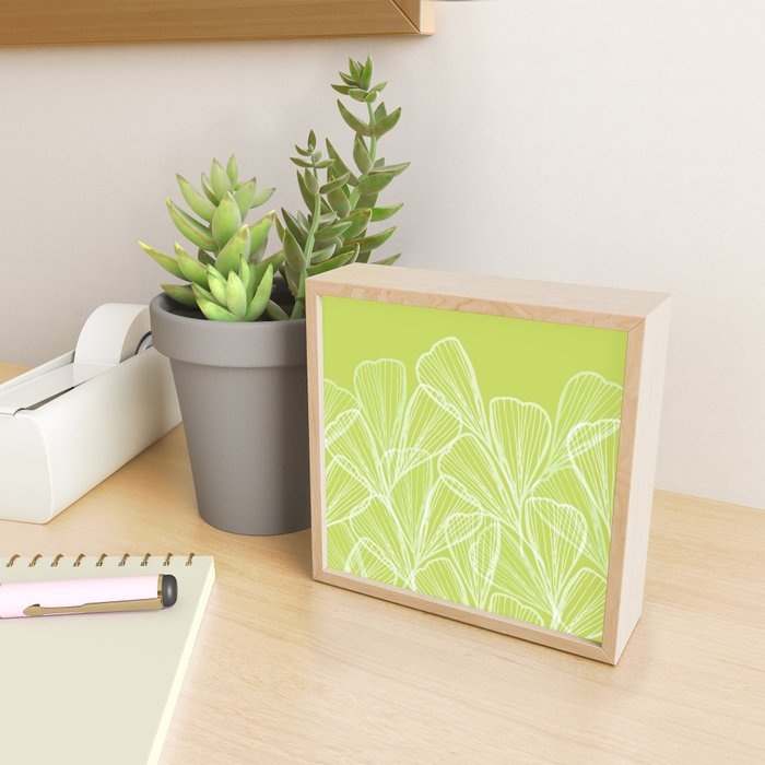 Minimal Modern Green Tropical Abstract Mini Art Print Gallery Image 2