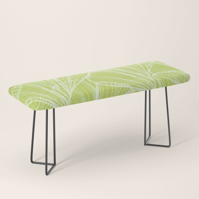 Minimal Modern Green Tropical Abstract Bench Gallery Image 1