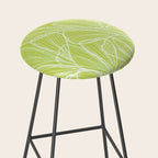 Minimal Modern Green Tropical Abstract Stool Gallery Image 2
