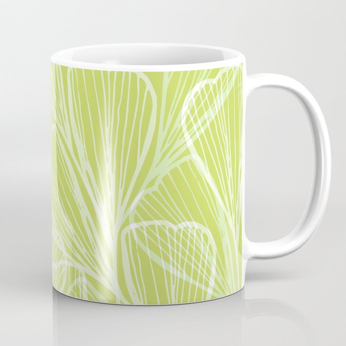 Minimal Modern Green Tropical Abstract Coffee Mug Gallery Image 1