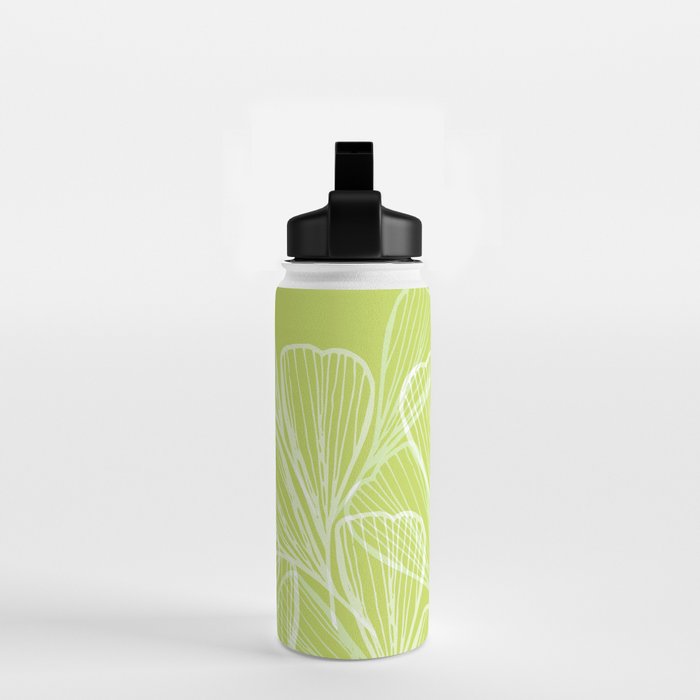 Minimal Modern Green Tropical Abstract Water Bottle Gallery Image 2
