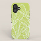 Minimal Modern Green Tropical Abstract iPhone Case Gallery Image 1