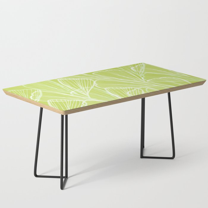 Minimal Modern Green Tropical Abstract Coffee Table Gallery Image 1