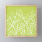 Minimal Modern Green Tropical Abstract Mini Art Print Gallery Image 1