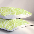 Minimal Modern Green Tropical Abstract Pillow Sham Gallery Image 3
