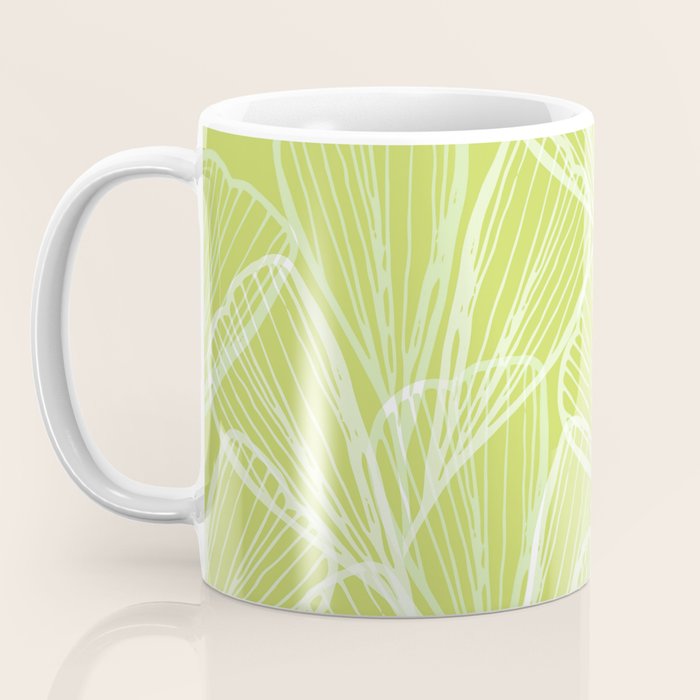 Minimal Modern Green Tropical Abstract Coffee Mug Gallery Image 3
