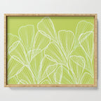 Minimal Modern Green Tropical Abstract Serving Tray Gallery Image 1