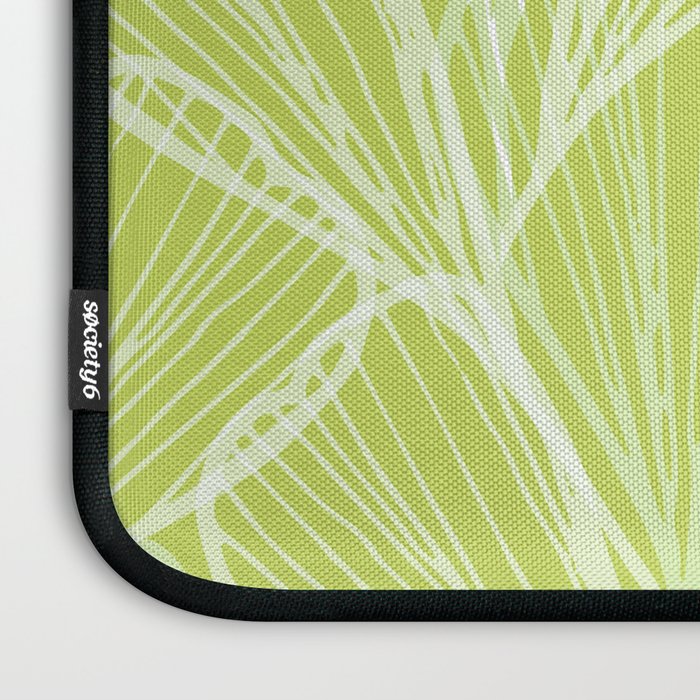 Minimal Modern Green Tropical Abstract Laptop Sleeve Gallery Image 3