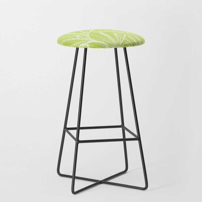 Minimal Modern Green Tropical Abstract Stool Gallery Image 1