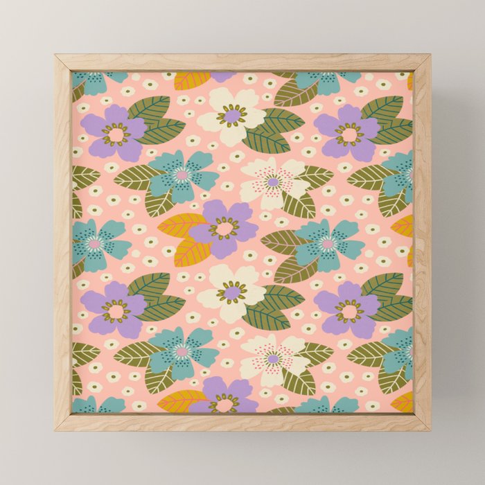 Joyful Bloom - Peach Mini Art Print Gallery Image 1