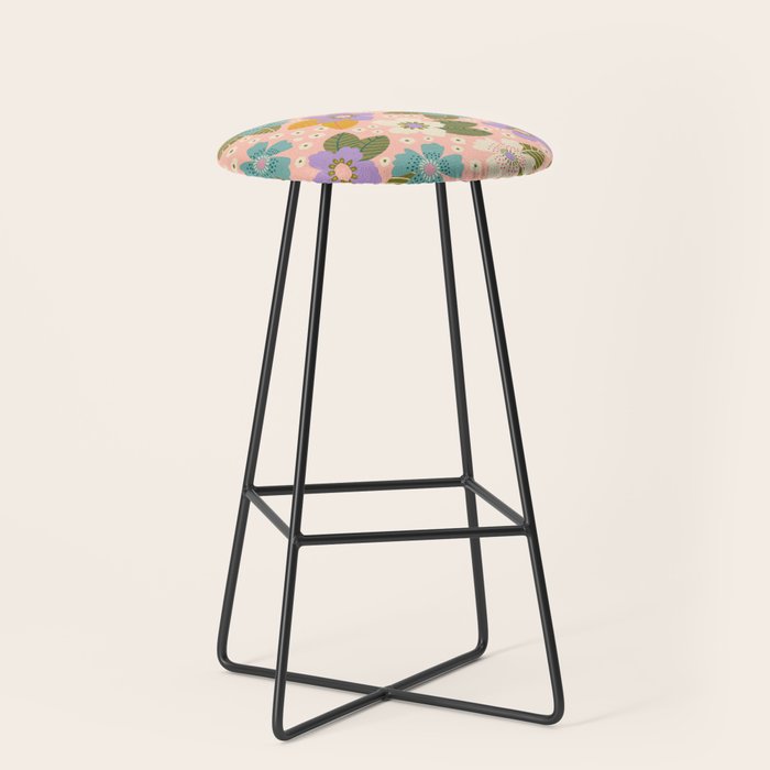 Joyful Bloom - Peach Stool Gallery Image 1