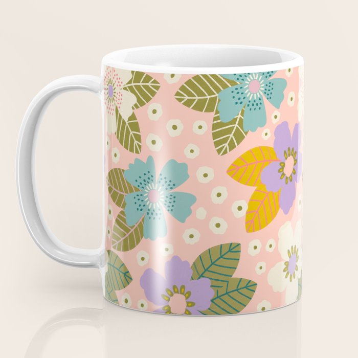 Joyful Bloom - Peach Coffee Mug Gallery Image 3
