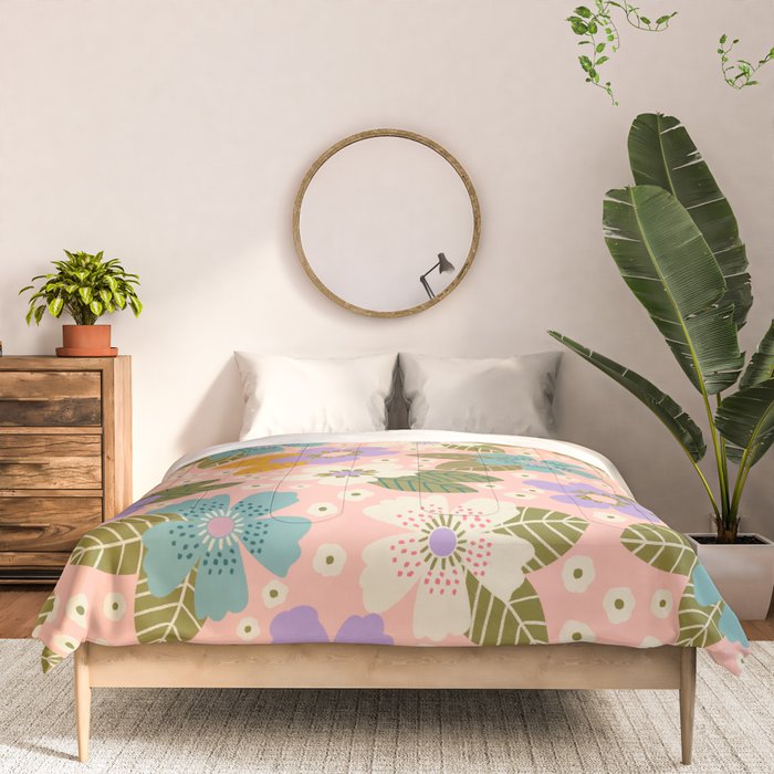 Joyful Bloom - Peach Comforter Gallery Image 3