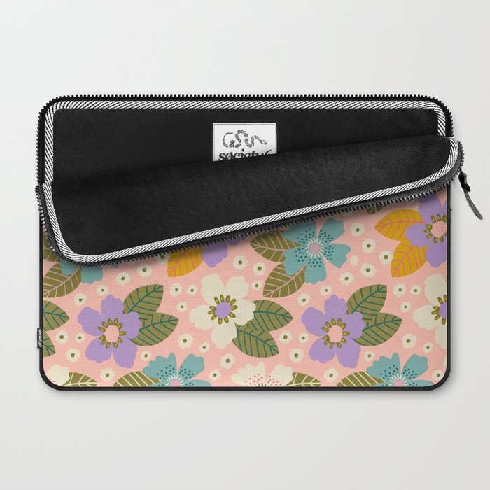 Joyful Bloom - Peach Laptop Sleeve Gallery Image 2