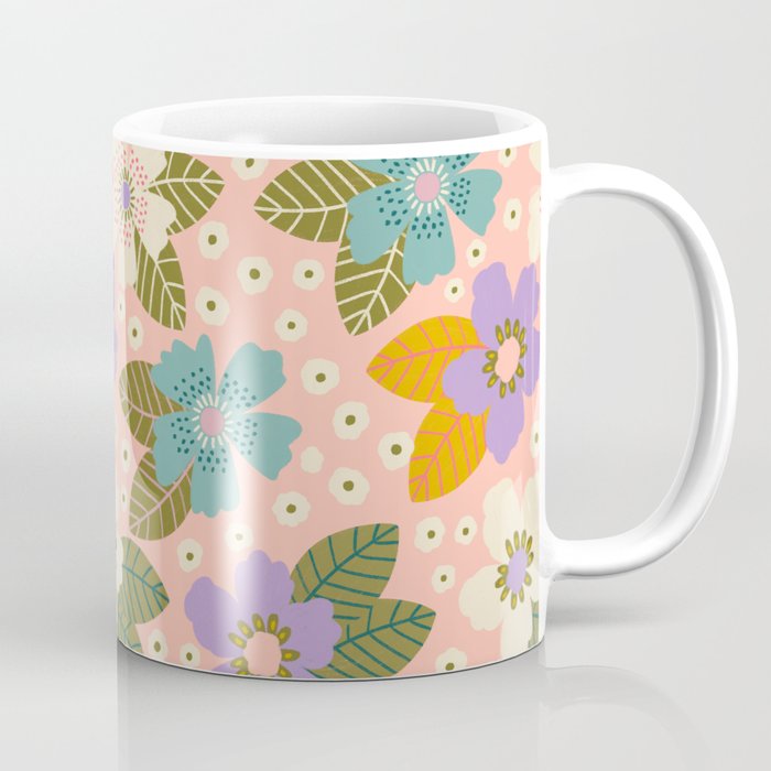 Joyful Bloom - Peach Coffee Mug Gallery Image 1