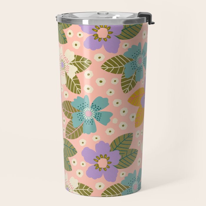 Joyful Bloom - Peach Travel Mug Gallery Image 2