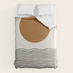 Abstract Landscape, Gold Sun Duvet Cover Gallery Image 6