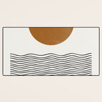 Abstract Landscape, Gold Sun Desk Mat Gallery Image 3