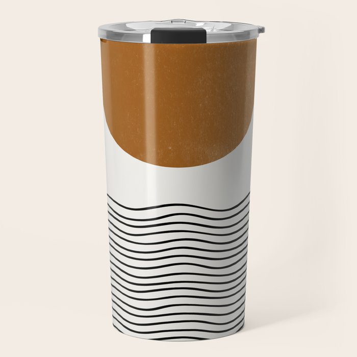 Abstract Landscape, Gold Sun Travel Mug Gallery Image 1
