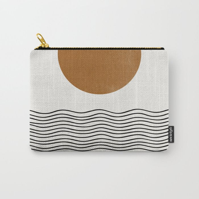 Abstract Landscape, Gold Sun Carry All Pouch Gallery Image 1