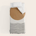 Abstract Landscape, Gold Sun Duvet Cover Gallery Image 10